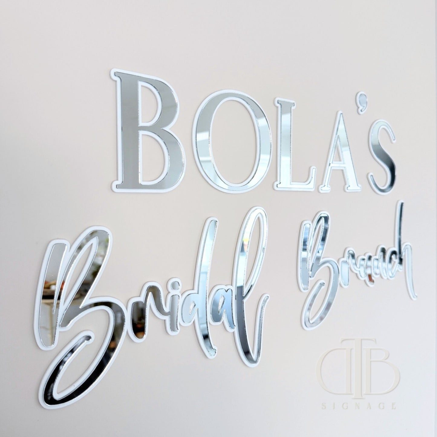 NAME Bridal Brunch | Signage for Bridal Shower | Double Layered Acrylic