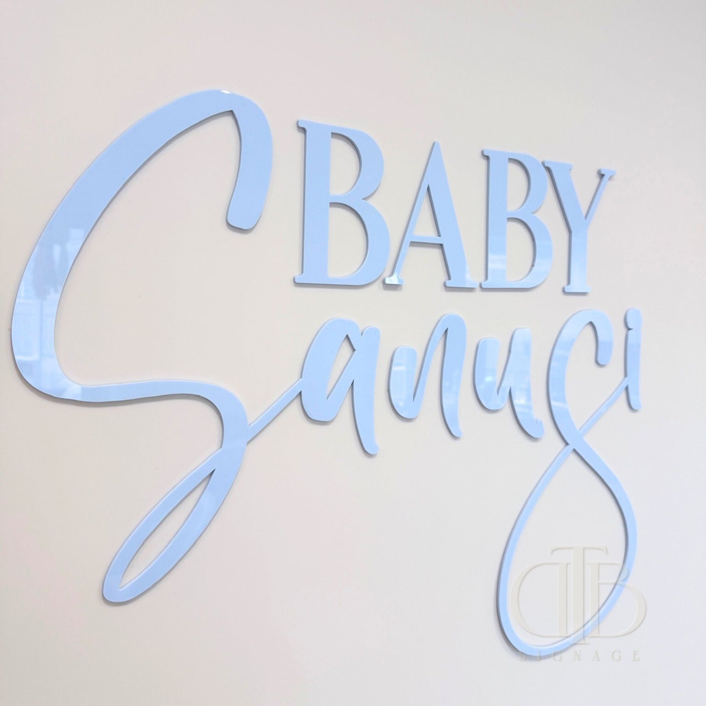Baby Surname Signage | Signage for Baby Shower | Single Layered Acrylic