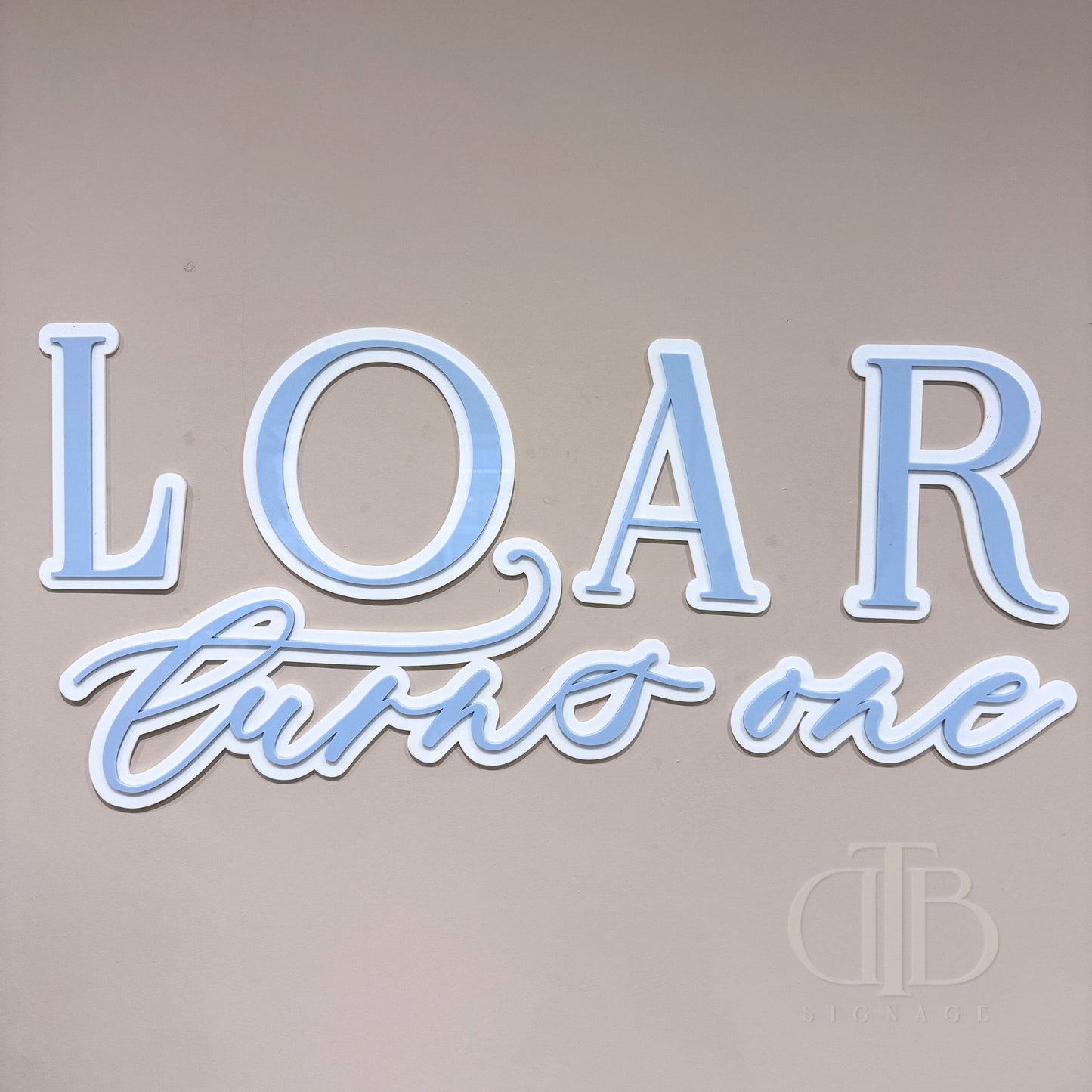 3D Birthday Signages | Double Layer Acrylic