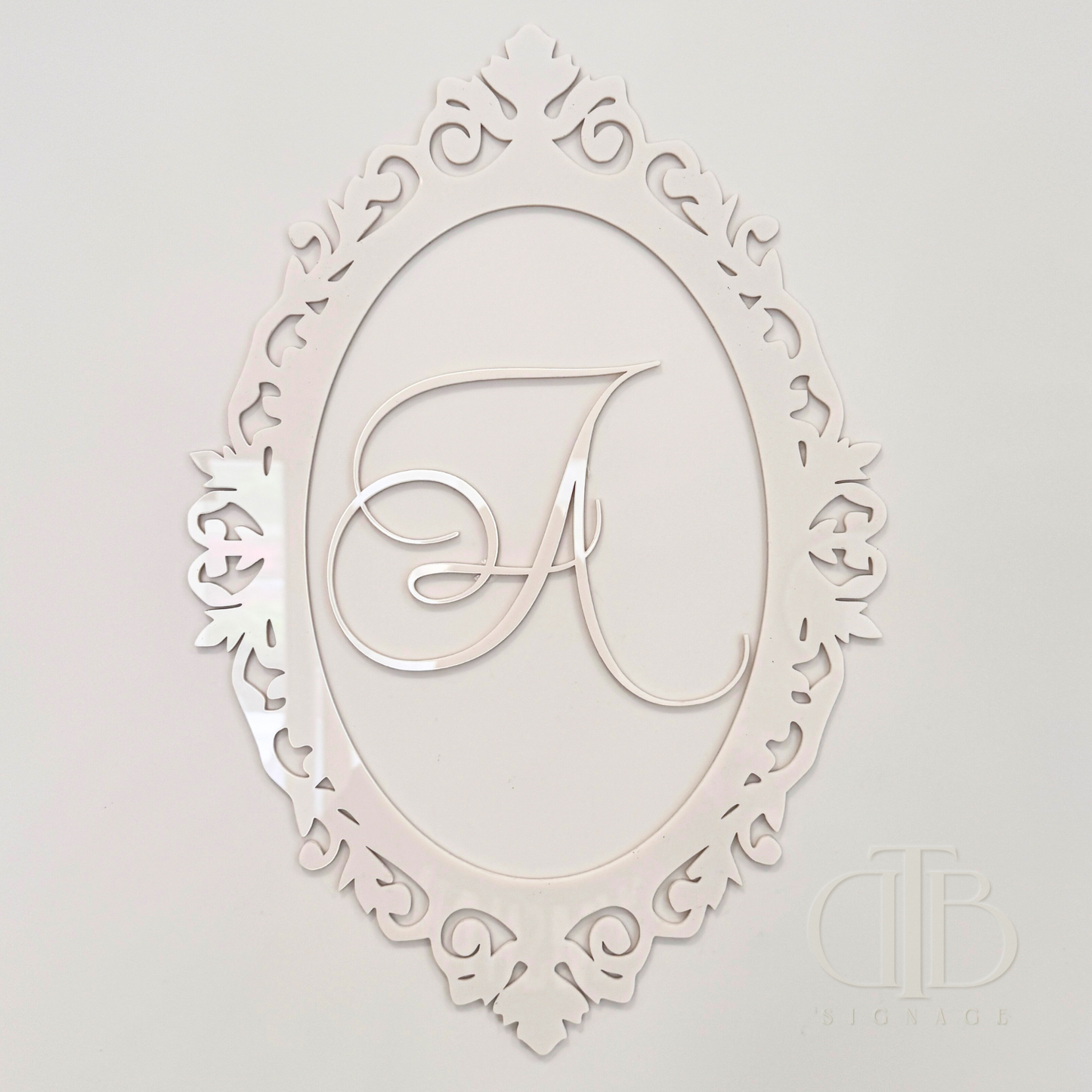 Ornate Frame with Personalised Initial | Acrylic Signages
