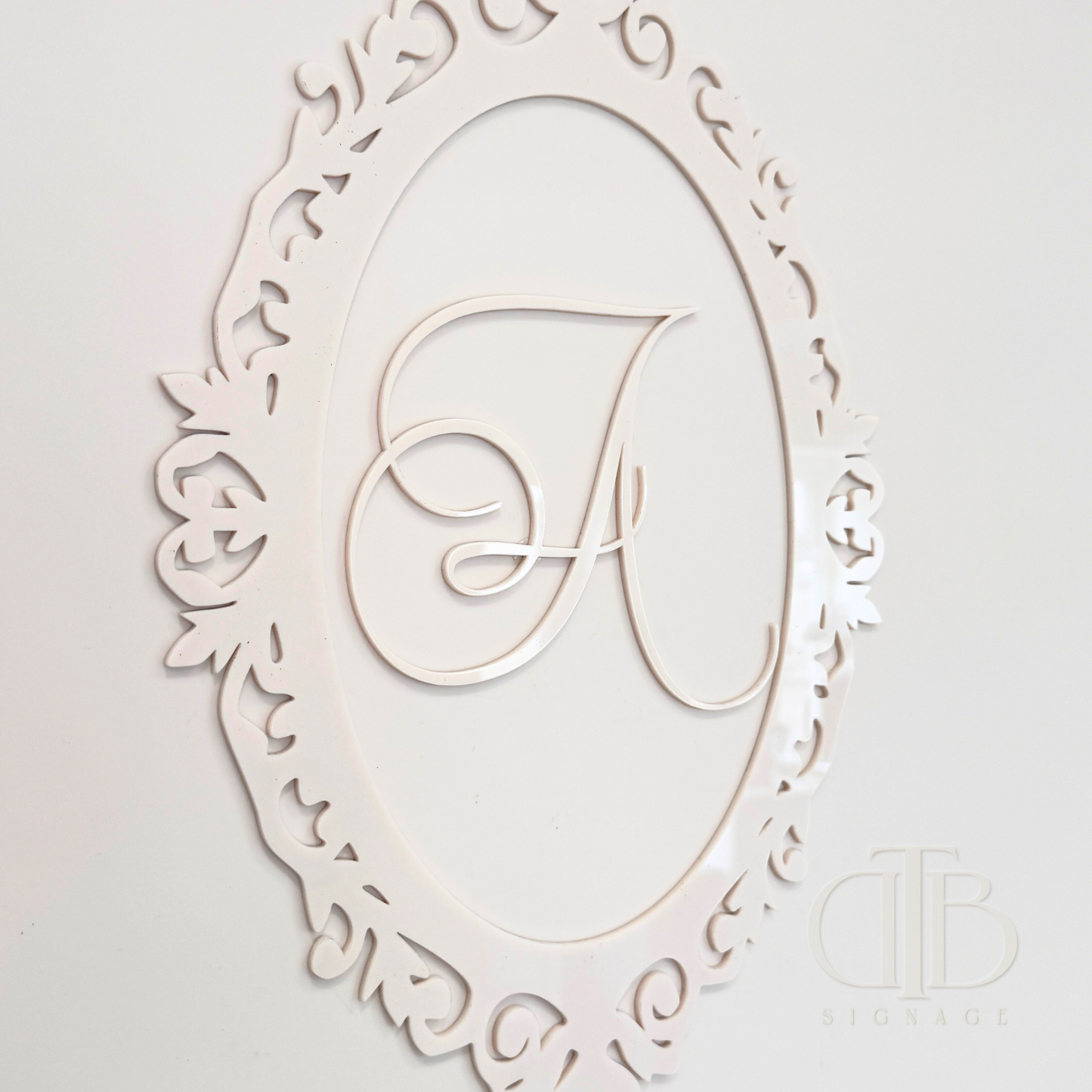 Ornate Frame with Personalised Initial | Acrylic Signages
