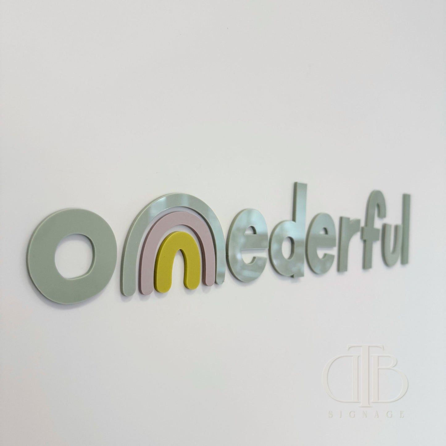 Onederful Birthday Acrylic Signage | Birthday Signage | Single Layer Acrylic