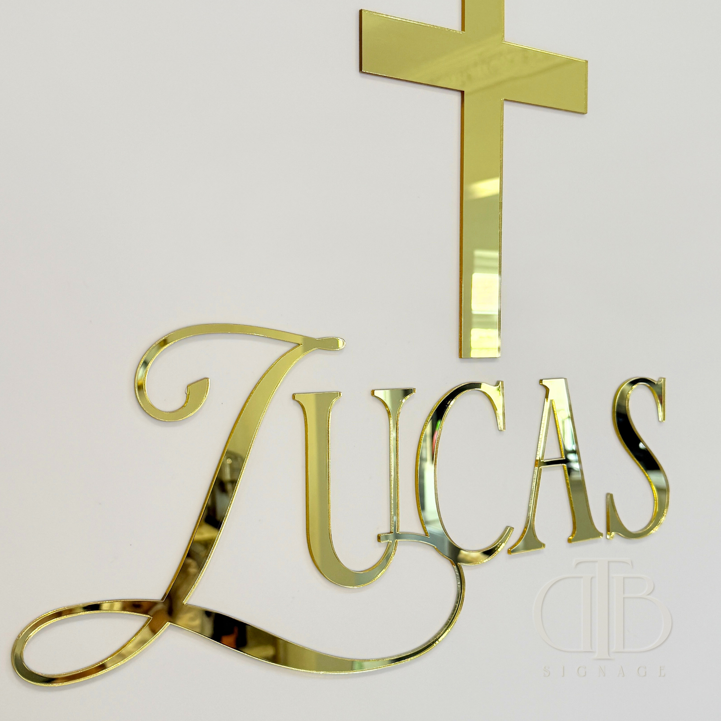 Personalised Communion Signage | Christening Signage | Single Layer Acrylic