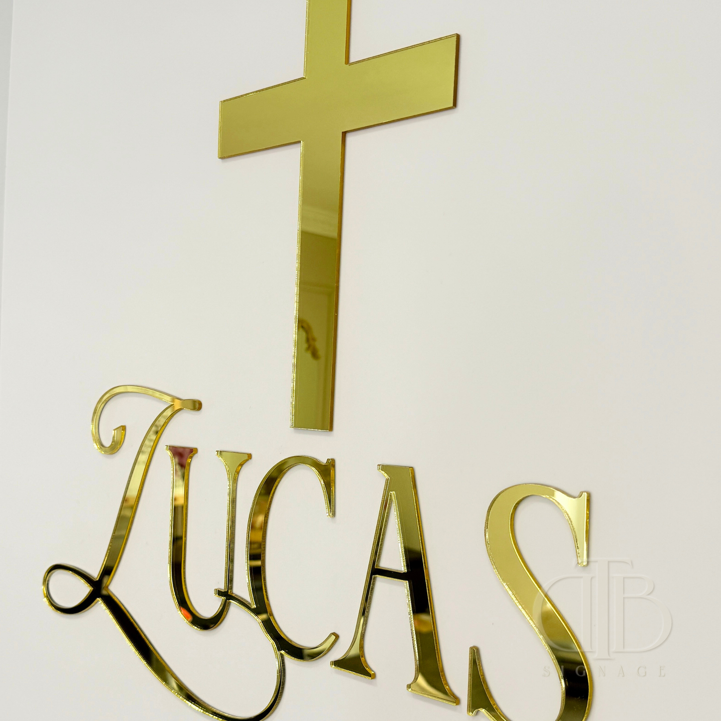 Personalised Communion Signage | Christening Signage | Single Layer Acrylic