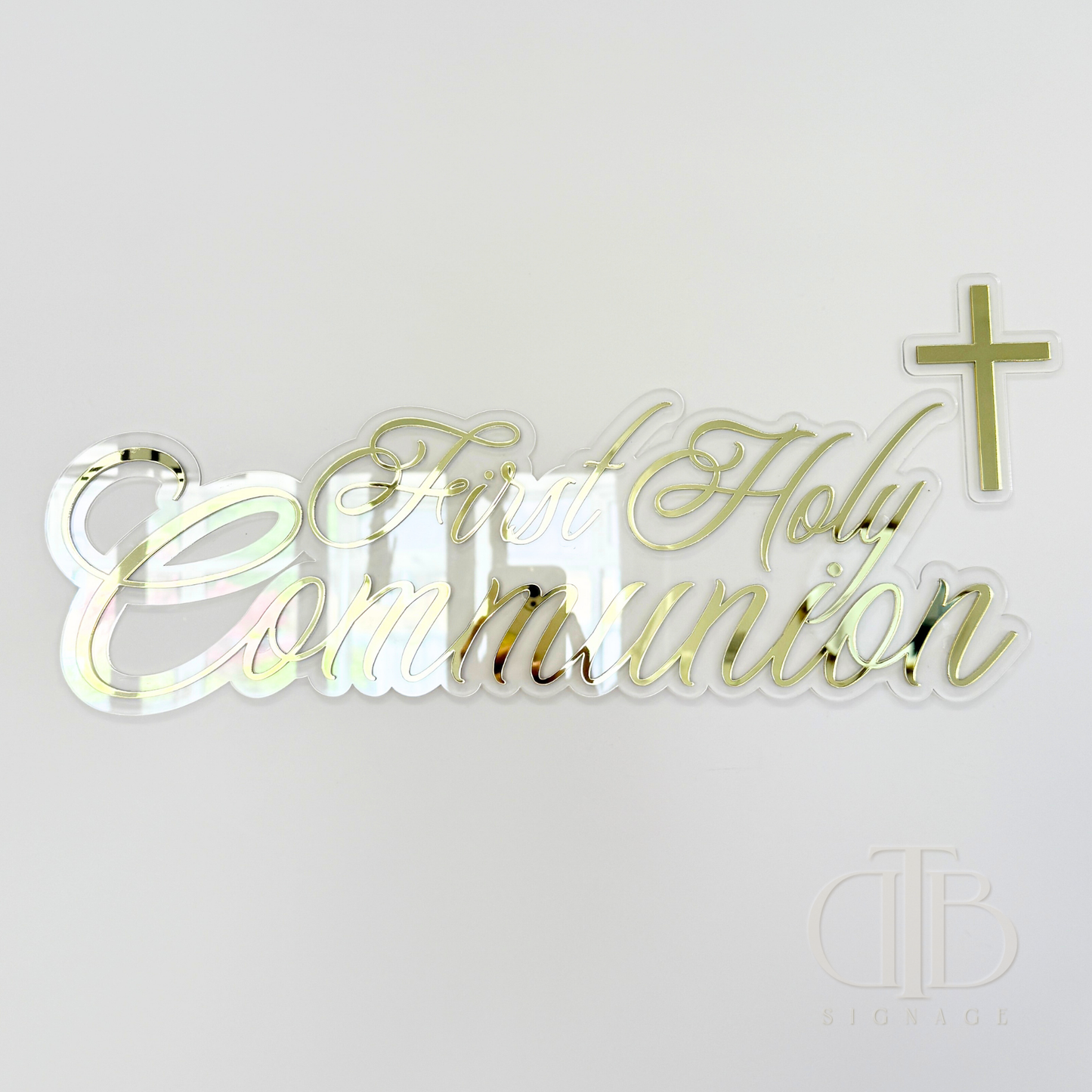 First Holy Communion Acrylic Signage | Double Layer Acrylic