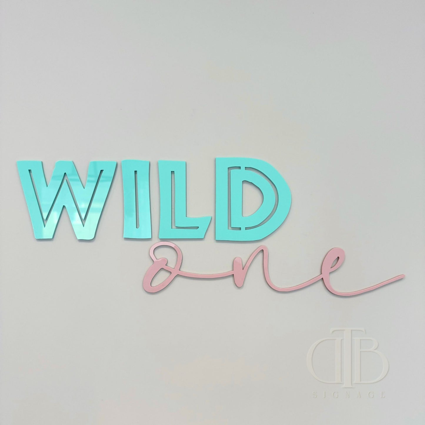 Wild ONE Acrylic Signage | Birthday Signage | Jungle Theme | Single Layer Acrylic