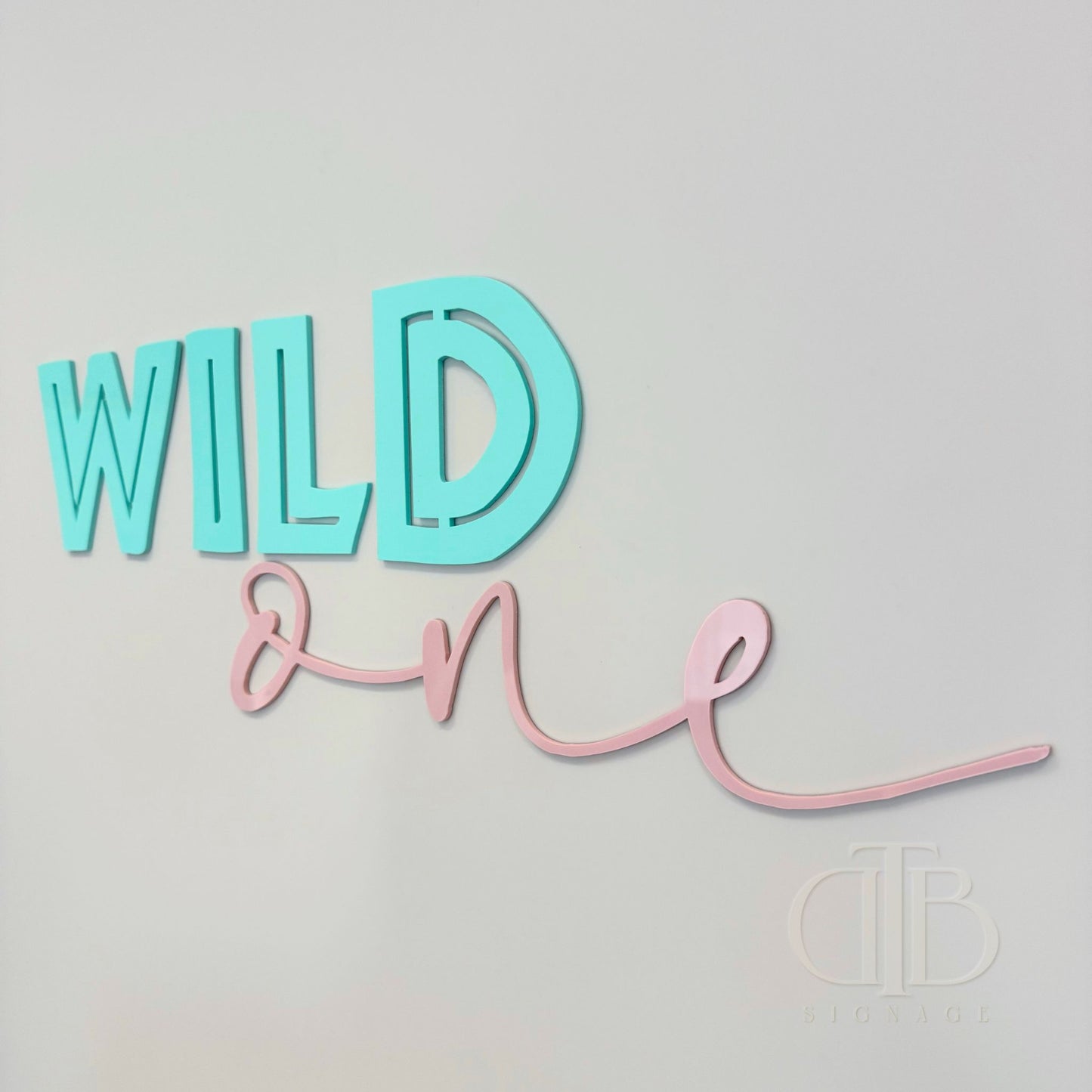 Wild ONE Acrylic Signage | Birthday Signage | Jungle Theme | Single Layer Acrylic