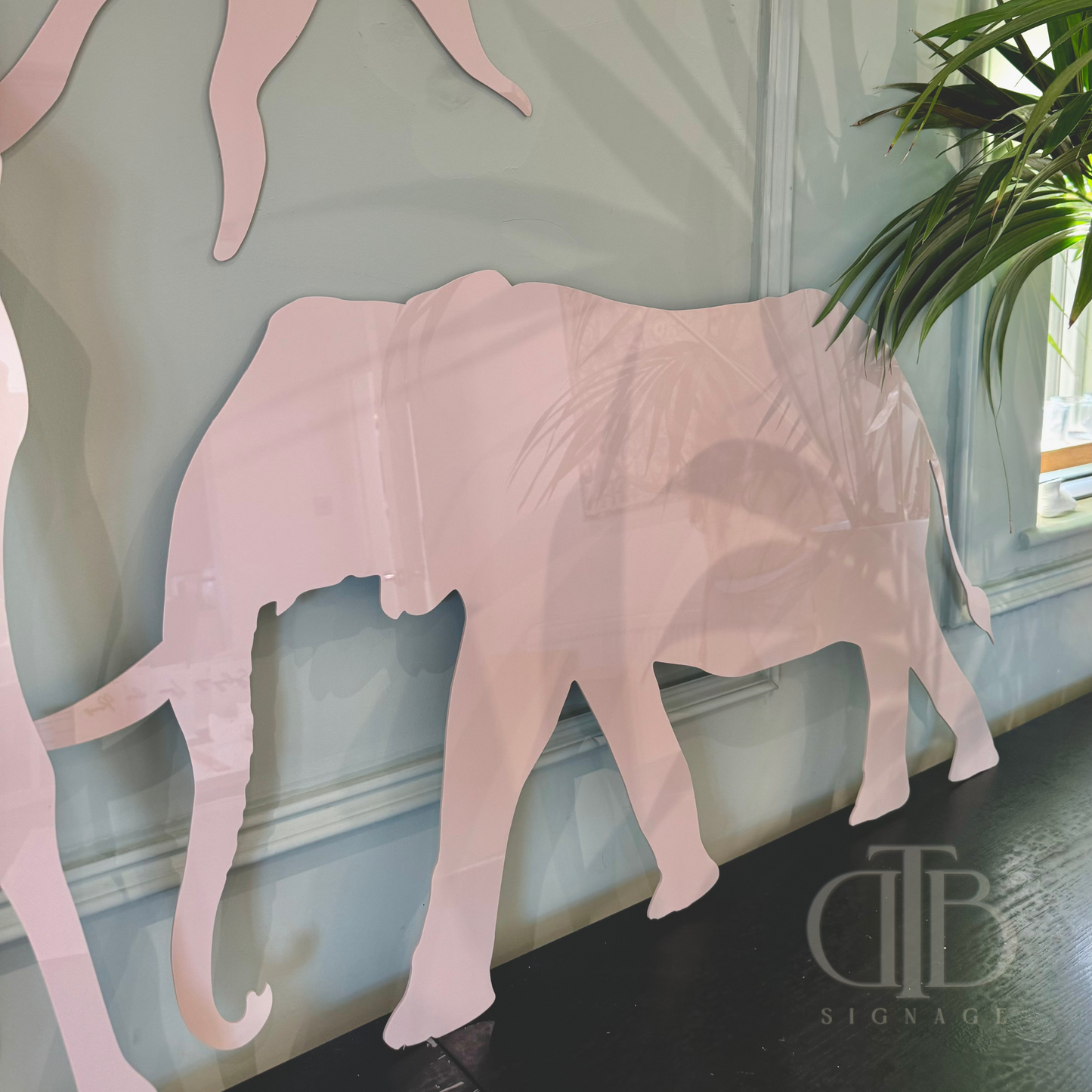 Acrylic Animal Props Set of 3 | Giraffe | Elephant | Monkey | Jungle Theme Birthday Signage | Customisable