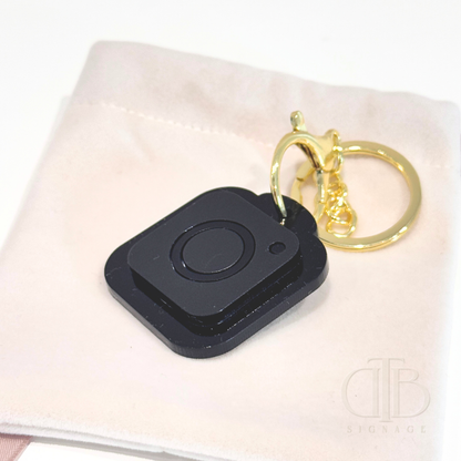 Elegant NFC Key Ring for Social Media | Acrylic Key Ring