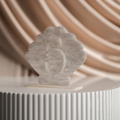 Elegant Acrylic Wedding Table Numbers – Oyster