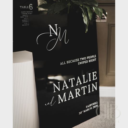 Premium Acrylic Wedding Entrance Welcome Board