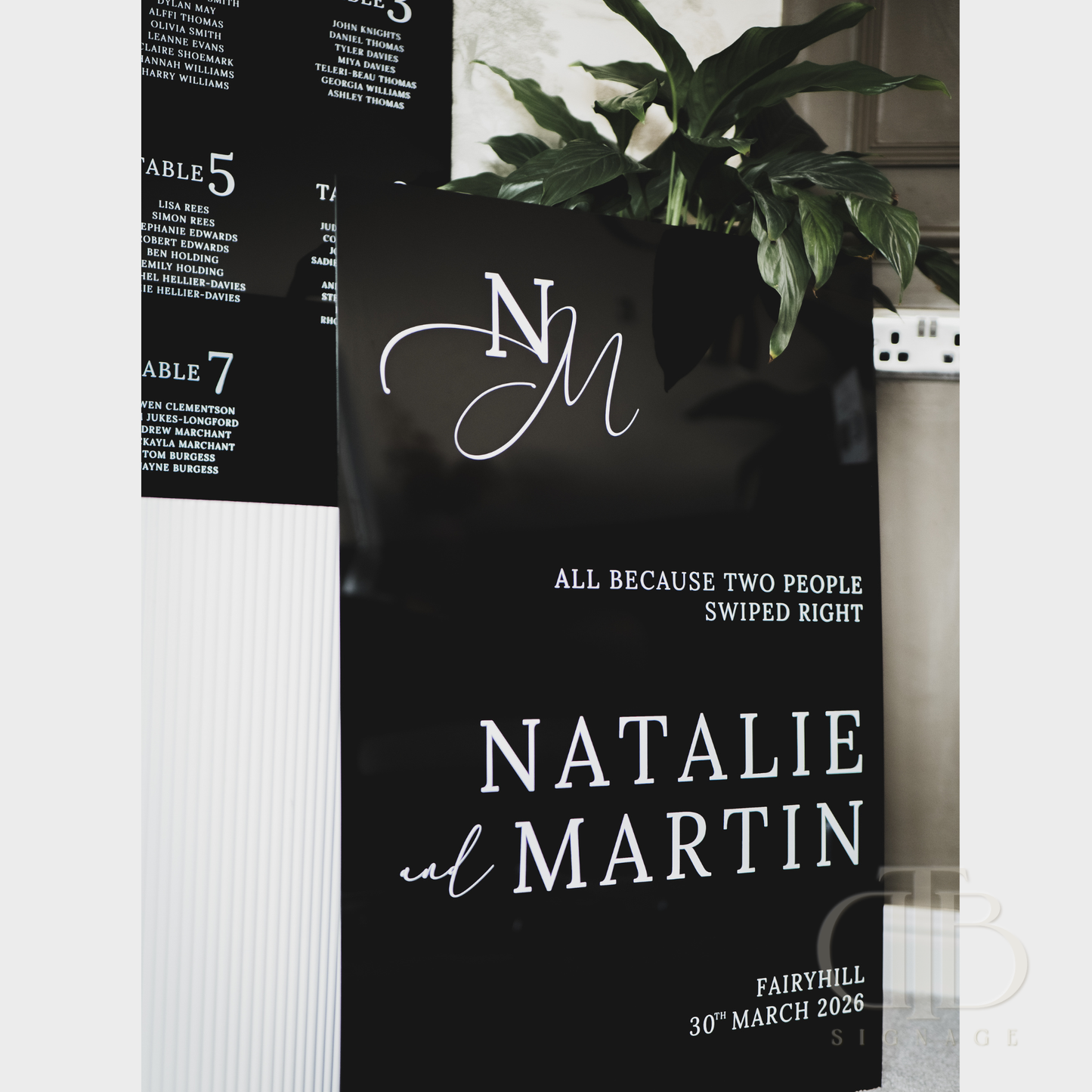Premium Acrylic Wedding Entrance Welcome Board