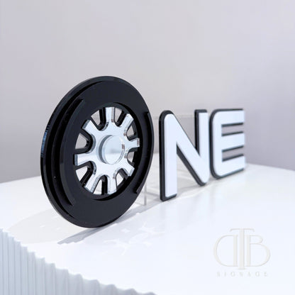 Age Signages for Fast Theme | Birthday Signages | Double Layer Acrylic