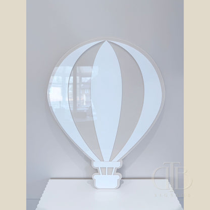 Hot Air Balloon | Birthday Signage | Baby Shower Signage | Nursery Signage | Double Layer Acrylic