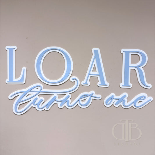 3D Birthday Signages | Double Layer Acrylic