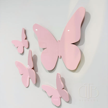 3d Bent Butterfly Set of 4| Birthday Signage | Baby Shower Signage | Nursery Signage