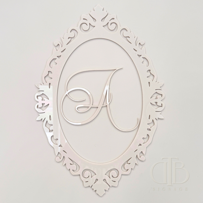 Ornate Frame with Personalised Initial | Acrylic Signages