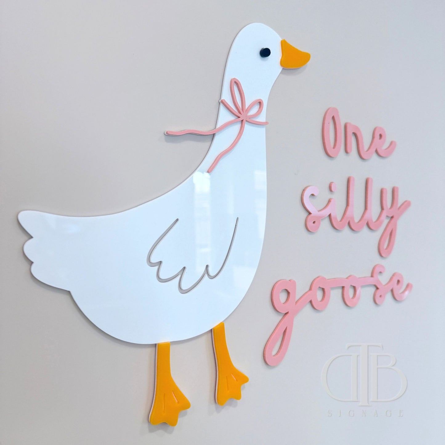 One Silly Goose Acrylic Signage | Birthday Signage