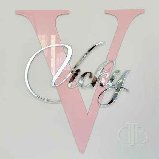 Name Acrylic Signage | Birthday | Nursery | Single Layer Acrylic