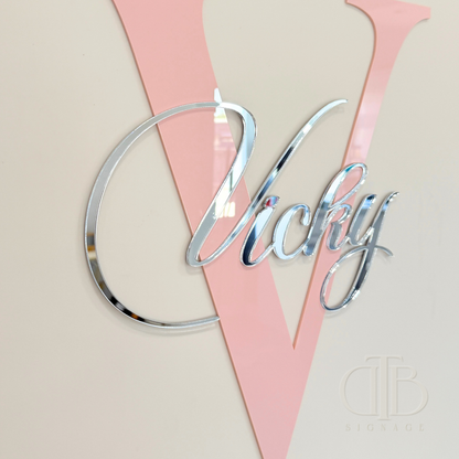 Name Acrylic Signage | Birthday | Nursery | Single Layer Acrylic
