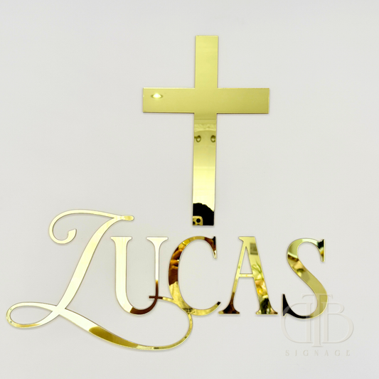 Personalised Communion Signage | Christening Signage | Single Layer Acrylic