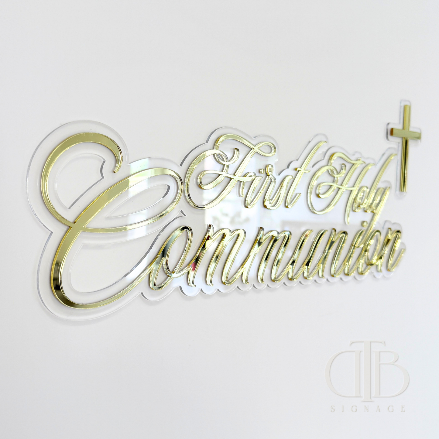 First Holy Communion Acrylic Signage | Double Layer Acrylic