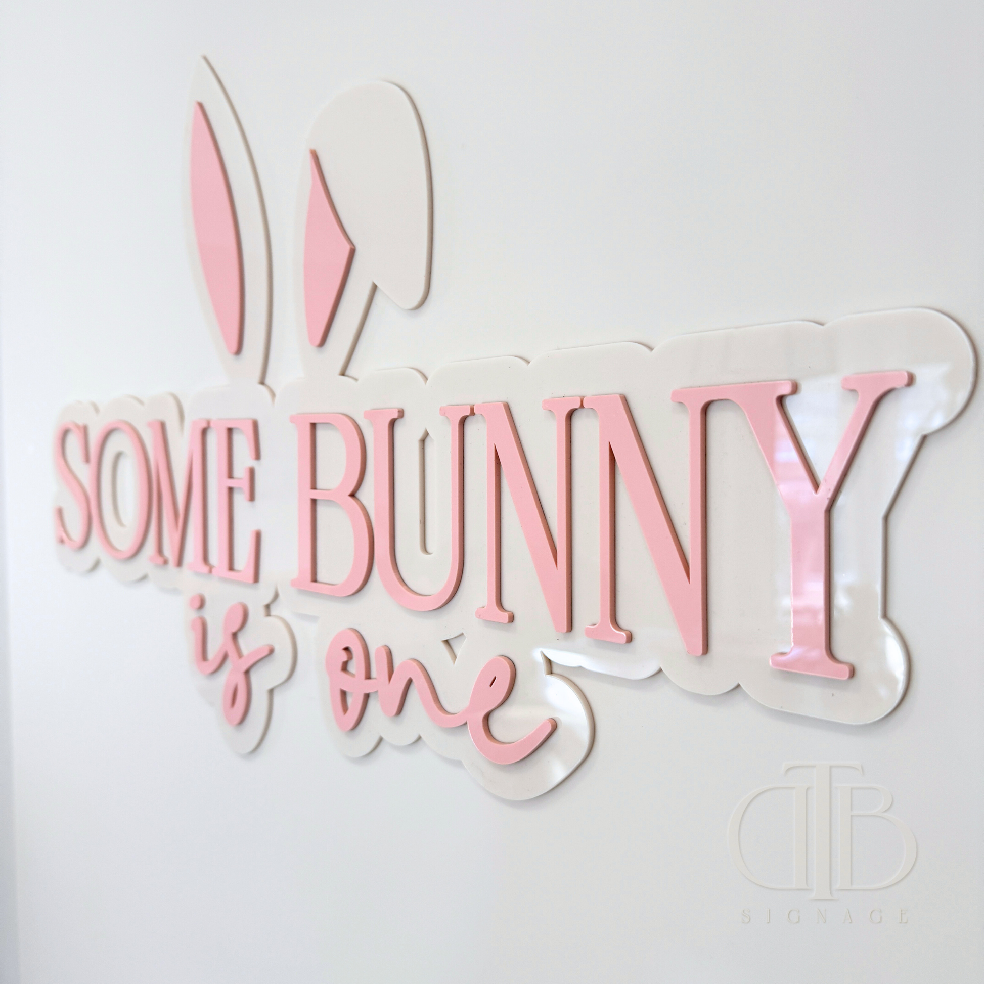 Double layer acrylic some bunny is one, right view angle