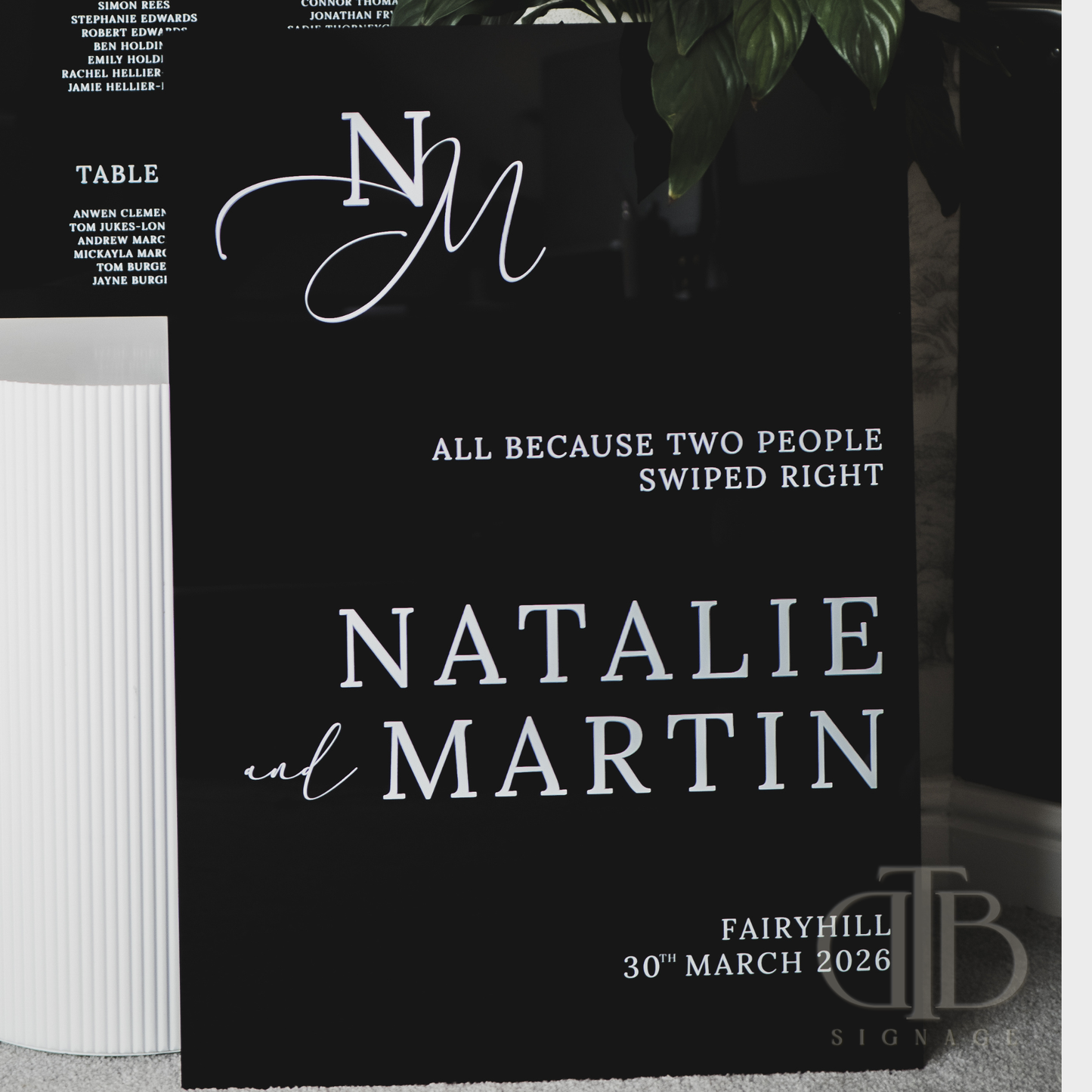 Premium Acrylic Wedding Entrance Welcome Board