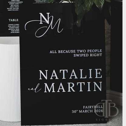 Premium Acrylic Wedding Entrance Welcome Board