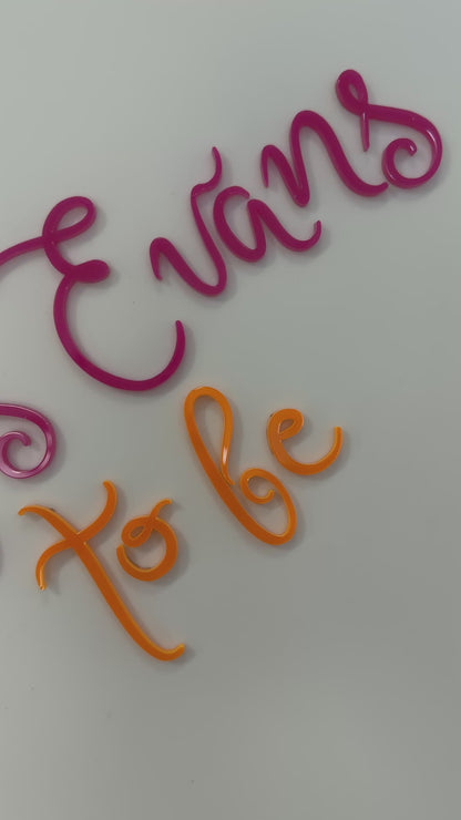 Mrs to Be Acrylic Signage |  Bridal Signage | Engagement Signage | Single Layer Acrylic