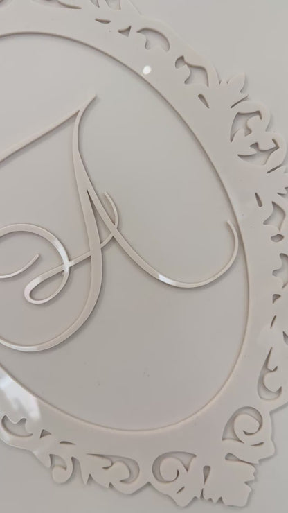 Ornate Frame with Personalised Initial | Acrylic Signages