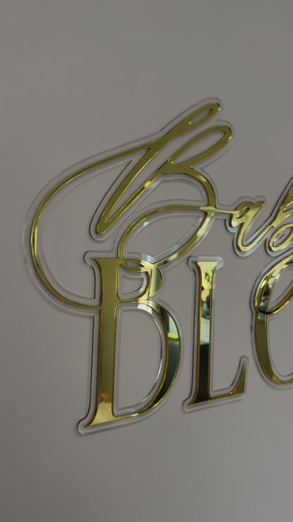 Luxe Baby in Bloom | Signage for Baby Shower | Double Layered Acrylic